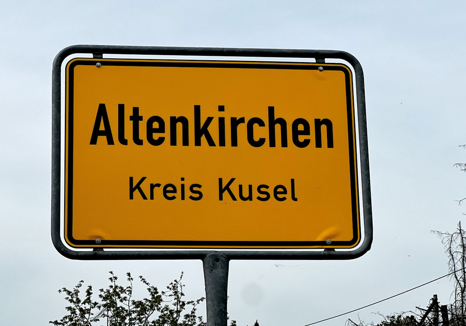 Altenkirchen Pfalz Ortsschild 