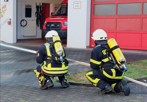 Übung Feuerwehr Altenkirchen Pfalz