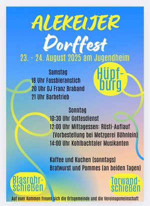 Dorffest Plakat